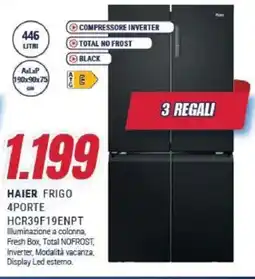 Trony HAIER FRIGO 4PORTE HCR39F19ENPT offerta