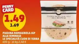 PENNY Piadina romagnola igp alla riminese le specialità CUOR DI TERRA offerta
