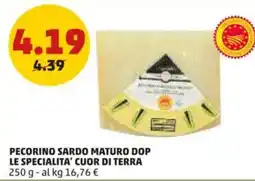 PENNY Pecorino sardo maturo dop LE SPECIALITA' CUOR DI TERRA offerta