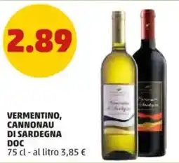 PENNY Vermentino, cannonau di sardegna DOC offerta