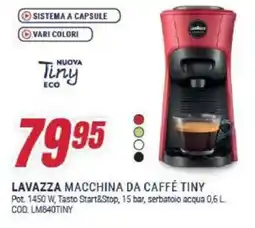 Trony Lavazza macchina da caffé tiny offerta