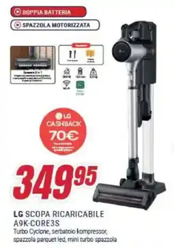 Trony LG SCOPA RICARICABILE A9K-CORE3S offerta