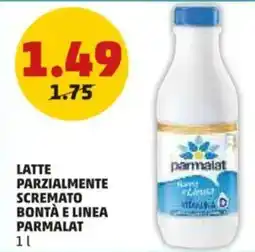 PENNY Latte parzialmente scremato bontà e linea PARMALAT offerta