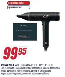 Trony ROWENTA ASCIUGACAPELLI HY8310F0 offerta