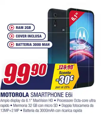 Trony Motorola Smartphone E6i offerta