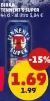 PENNY Birra TENNENT'S SUPER offerta