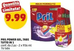PENNY Pril power gel, tabs TUTTO IN 1 offerta