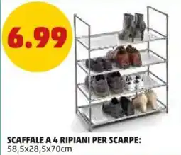 PENNY Scaffale a 4 ripiani per scarpe offerta