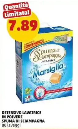 PENNY Detersivo lavatrice in polvere SPUMA DI SCIAMPAGNA offerta