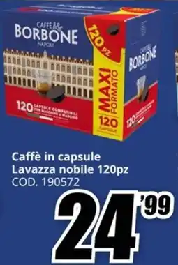 MediaWorld Caffè in capsule Lavazza nobile 120pz COD. 190572 offerta