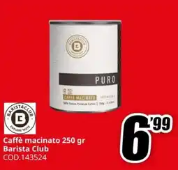 MediaWorld Caffè macinato Barista Club offerta