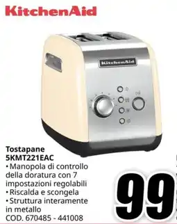 MediaWorld KitchenAid Tostapane 5KMT221EAC offerta
