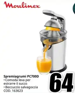 MediaWorld Moulinex Spremiagrumi PC700D offerta