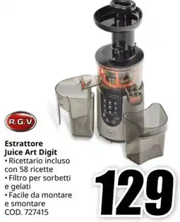 MediaWorld R.G.V. Estrattore Juice Art Digit offerta