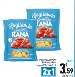 Conad Pasta fresca ripiena sfogliavelo RANA offerta