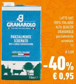 Conad Latte uht 100% italiano alta qualità GRANAROLO offerta