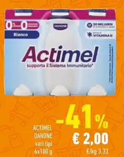 Conad Actimel DANONE vari tipi offerta