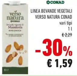 Conad Linea bevande vegetali VERSO NATURA CONAD offerta