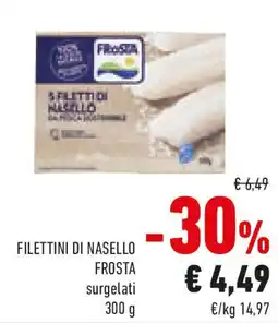 Conad Filettini di nasello FROSTA offerta