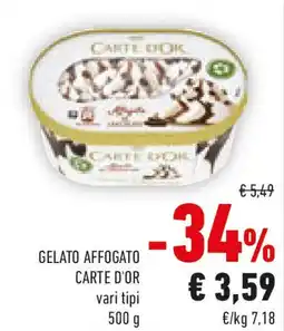 Conad Gelato affogato CARTE D'OR offerta