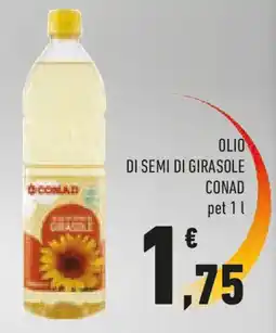 Conad Olio di semi di girasole CONAD offerta