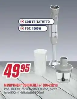 Trony Moulinex MINIPIMER QUICKCHEF+" DD672B10 offerta
