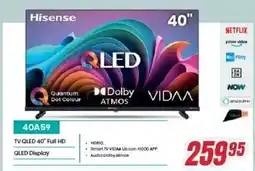Trony Hisense TV QLED 40" Full HD 40A59 offerta