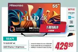 Trony Hisense TV QLED 55" 4K 55A79 offerta