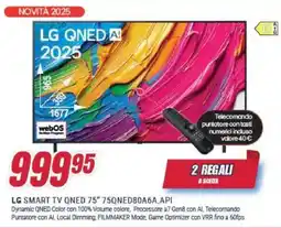 Trony LG SMART TV QNED 75″ 75QNED80A6A.API offerta