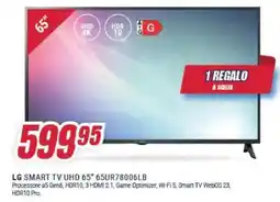 Trony LG SMART TV UHD 65" 65UR78006LB offerta