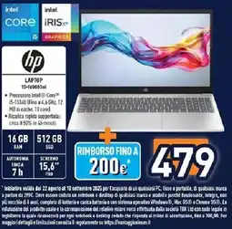 Unieuro hp LAPTOP 15-fd0085nl offerta