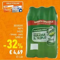 Conad Detersivo piatti SVELTO offerta