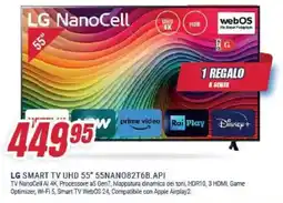 Trony LG SMART TV UHD 55" 55NANO82T6B.API offerta