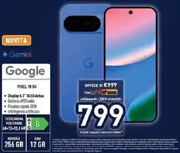 Unieuro Google PIXEL 10 5G offerta
