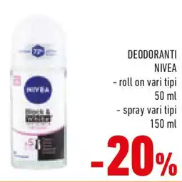 Conad Deodoranti NIVEA offerta