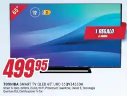 Trony TOSHIBA SMART TV QLED 65" UHD 65QV3463DA offerta