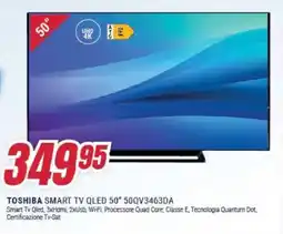 Trony TOSHIBA SMART TV QLED 50" 50QV3463DA offerta