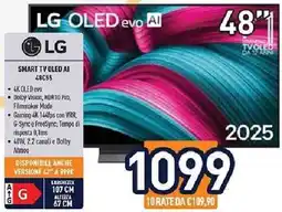 Unieuro LG SMART TV OLED AI 48C55 offerta