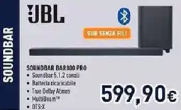 Unieuro JBL SOUNDBAR BAR800 PRO offerta