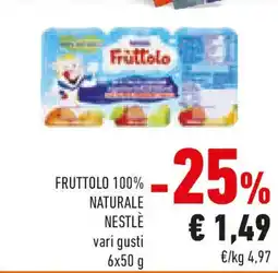 Conad Fruttolo 100% naturale NESTLÈ offerta