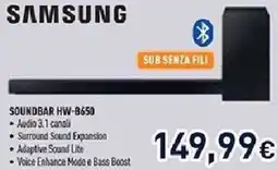 Unieuro SAMSUNG SOUNDBAR HW-8650 offerta