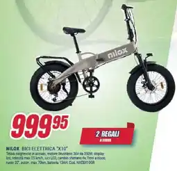 Trony NILOX BICI ELETTRICA "X10" offerta