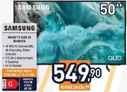 Unieuro SAMSUNG SMART TV QLED 4K QE50Q7FA offerta