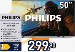 Unieuro PHILIPS SMART TV LED 4K UHD 50PUS7000 offerta