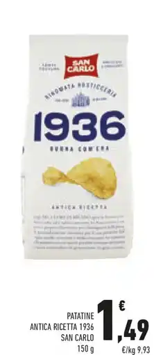 Conad Patatine antica ricetta 1936 SAN CARLO offerta