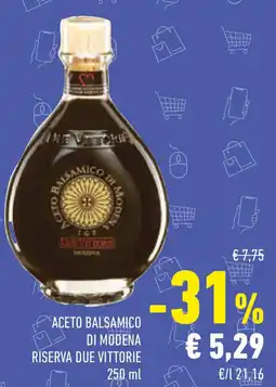 Conad Aceto balsamico di modena RISERVA DUE VITTORIE offerta