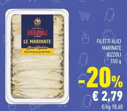 Conad Filetti alici marinate RIZZOLI offerta