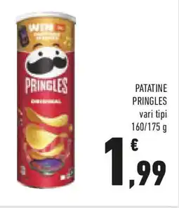 Conad Patatine pringles vari tipi offerta