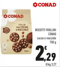 Conad Biscotti frollini CONAD offerta