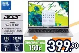 Unieuro acer ASPIRE LITE (14 AL14-32P-35ST) offerta